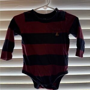 GAP Baby Burgundy Red Onesie